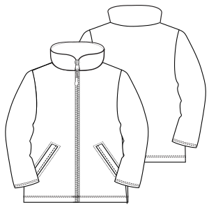 Patron ropa, Fashion sewing pattern, molde confeccion, patronesymoldes.com Jacket 6997 BABIES Jackets